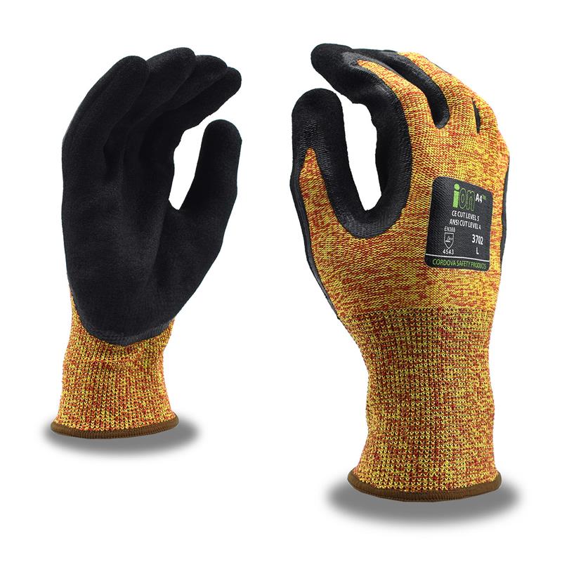 iON A4 SANDY NITRILE PALM COAT - Cut Resistant Gloves
